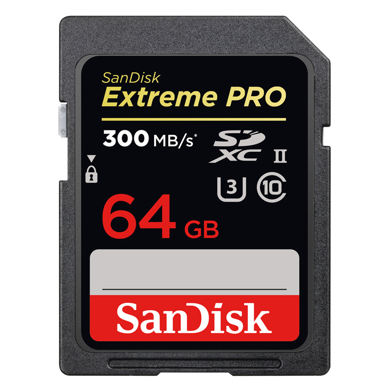 Sandisk карта памяти sdxc extreme pro sdxc uhs ii 300mb s 64gb